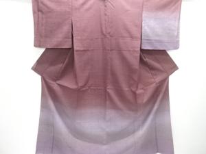 作家物　暈し柄手織り節紬単衣訪問着